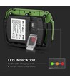 10W wiederaufladbarer LED Fluter - Samsung LED Chip, IP44, SOS-Flash, USB-Ausgang, grün/schwarz