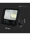 40W LED Solar Fluter - 1050lm, IP65, inkl. Solarpanel und Fernbedienung, 4000K