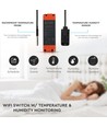 16A Wi-Fi Temperatur- und Feuchtigkeitssteuerung - Scheduler, Smart Home, App-gesteuert, IP20