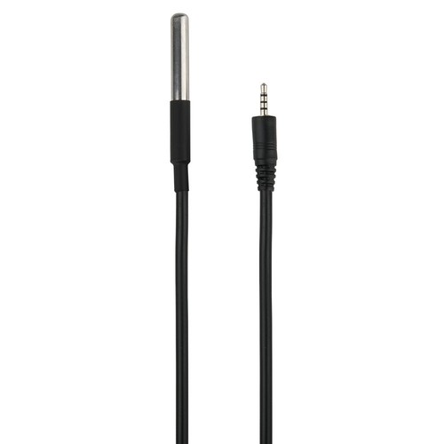 Wasserdichter Temperaturfühler für VT-5145 - 1m Kabel, IP66, -50°C bis +125°C, schwarzes Finish