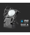 Infrarot Bewegungsmelder, schwarz - 360°, IP65, Reichweite bis zu 20m, max. 1000W LED
