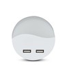 0,45W Nachtlicht mit USB - Rund, 3000K, Automatisches Einschalten bei Dunkelheit, Samsung LED Chip