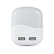 V-tac Nachtlampe mit USB - Automatisches Einschalten bei Dunkelheit, Samsung Chip, 0,45W, 3000K, quadratisch