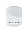 V-tac Nachtlampe mit USB - Automatisches Einschalten bei Dunkelheit, Samsung Chip, 0,45W, 3000K, quadratisch