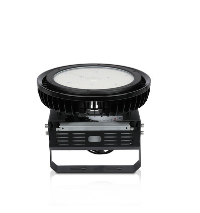 500W LED Hallenstrahler, Samsung Chip - 120 Grad, Meanwell Driver, dimmbar, schwarzes Gehäuse, Ø36cm