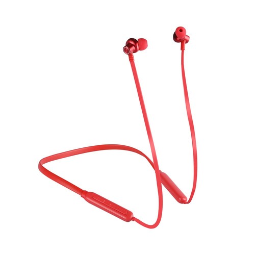 Bluetooth Sport Headset, rot - 500mAh Akku, 7-8 Stunden Spielzeit, 10m Reichweite