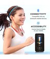 Bluetooth Sport Headset, rot - 500mAh Akku, 7-8 Stunden Spielzeit, 10m Reichweite