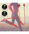 Bluetooth Sport Headset, rot - 500mAh Akku, 7-8 Stunden Spielzeit, 10m Reichweite