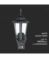 E27 Wandleuchte m. Sensor - IP44 Außenbereich, schwarz, ohne Leuchtmittel