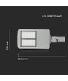120W LED Straßenlampe - Inventronics dimmbar, Samsung Chip, 4000K, 140lm/W