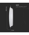 60W SMART WiFi LED Deckenleuchte - Ø45cm, dimmbar, 3-in-1 CCT, Sternenhimmel-Effekt, kompatibel mit Google Home/Alexa