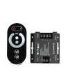 RF LED Dimmer mit Touch-Fernbedienung, 12V/24V - 3 Kanäle, 18A, schwarz, für LED Strips
