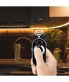 RF LED Dimmer mit Touch-Fernbedienung, 12V/24V - 3 Kanäle, 18A, schwarz, für LED Strips