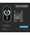 RF LED Dimmer mit Touch-Fernbedienung, 12V/24V - 3 Kanäle, 18A, schwarz, für LED Strips