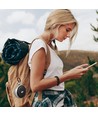 Tragbarer Bluetooth Lautsprecher mit Haken - TWS, 800mAh Akku, integriertes Mikrofon, grau