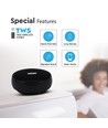 Tragbarer Bluetooth Lautsprecher, 2x3W - Schwarz, TWS, integriertes Mikrofon, AUX, TF-Karte, RGB Licht