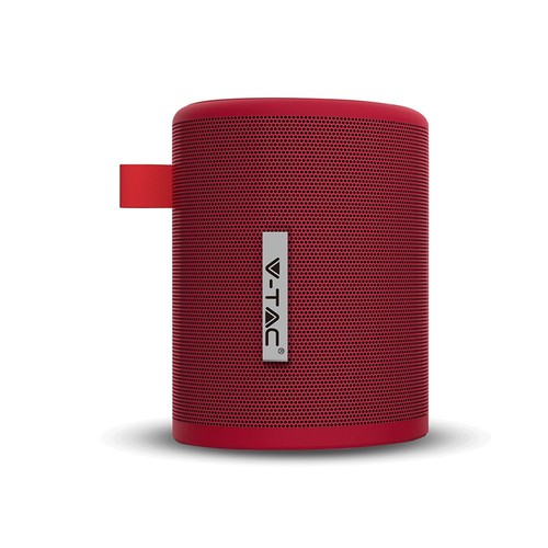 5W tragbarer Bluetooth Lautsprecher, Rot - TWS Funktion, 1500mAh Akku, inkl. Micro USB Kabel