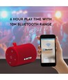5W tragbarer Bluetooth Lautsprecher, Rot - TWS Funktion, 1500mAh Akku, inkl. Micro USB Kabel