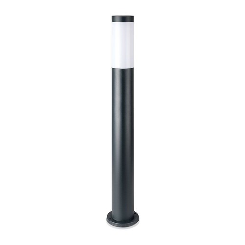 V-Tac graue Gartenlampe, rostfrei - 80 cm, IP44 für den Außenbereich, E27 Fassung, ohne Leuchtmittel