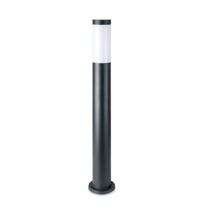 V-Tac graue Gartenlampe, rostfrei - 80 cm, IP44 für den Außenbereich, E27 Fassung, ohne Leuchtmittel