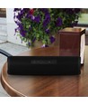 Tragbarer Bluetooth Lautsprecher mit Stoffdesign - 2x3W, schwarz, FM Radio, USB/TF, TWS, wiederaufladbar, 39,4cm lang