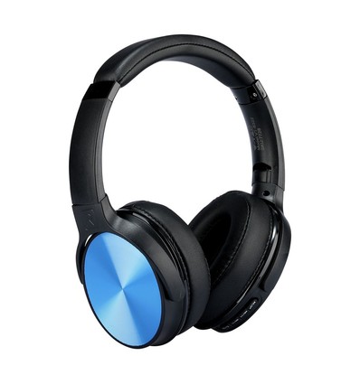 Drahtlose Bluetooth-Kopfhörer, blau - 12 Stunden Spielzeit