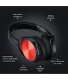 Bluetooth kabellose Kopfhörer, rot - Bis zu 12 Stunden Spielzeit, 500mAh Akku, inkl. Tasche