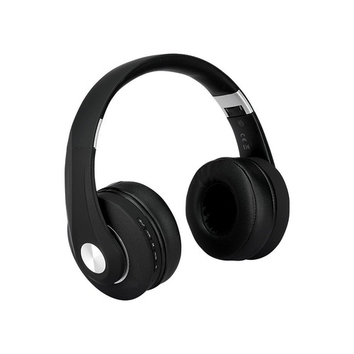 Drahtlose Bluetooth-Kopfhörer, schwarz - 12 Stunden Spielzeit, faltbar