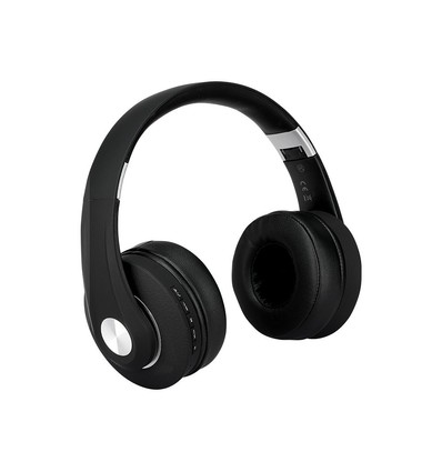 Drahtlose Bluetooth-Kopfhörer, schwarz - 12 Stunden Spielzeit, faltbar