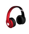 Bluetooth kabellose Kopfhörer - Rot, bis zu 12 Stunden Spielzeit, Micro SD und AUX Eingang
