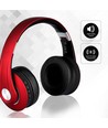 Bluetooth kabellose Kopfhörer - Rot, bis zu 12 Stunden Spielzeit, Micro SD und AUX Eingang