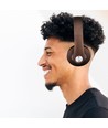 Drahtlose Bluetooth-Kopfhörer mit verstellbarem Bügel - 12 Stunden Spielzeit, braun