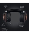 Drahtlose Bluetooth-Kopfhörer mit verstellbarem Bügel - 12 Stunden Spielzeit, braun