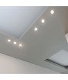 5W Ø8,15cm LED Einbaustrahler - Feuerhemmend, Samsung LED Chip, IP65, dimmbar, Loch: Ø5,7 cm, Maße: Ø8,15 cm