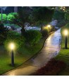 V-Tac graue Gartenlampe, rostfrei - 80 cm, IP44 für den Außenbereich, E27 Fassung, ohne Leuchtmittel