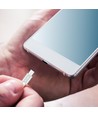 1m Micro-USB-Kabel - Geflochtenes Nylon, Silber, Platinum-Serie