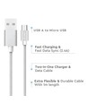1m Micro-USB-Kabel - Geflochtenes Nylon, Silber, Platinum-Serie