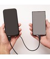 MicroUSB-Kabel 1m schwarz - Baumwollstoff, MicroUSB zu USB-A
