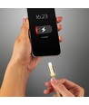 1m Type-C USB Kabel in Gold - Ruby Series, Baumwollgeflecht, USB-C auf USB-A