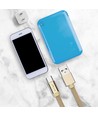 1m Type-C USB Kabel in Gold - Ruby Series, Baumwollgeflecht, USB-C auf USB-A