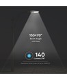 100W LED Straßenleuchte - 140lm/W, 14.000lm, Samsung LED Chip, grau, Außenbereich