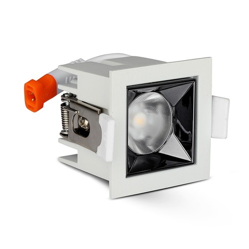 4W quadratischer LED Einbaustrahler, Samsung Chip, RA90 - 5700K, 12 Grad, Ausschnitt: 45x45mm