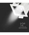 4W quadratischer LED Einbaustrahler, Samsung Chip, RA90 - 5700K, 12 Grad, Ausschnitt: 45x45mm