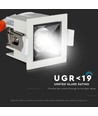 4W quadratischer LED Einbaustrahler, Samsung Chip, RA90 - 5700K, 12 Grad, Ausschnitt: 45x45mm