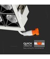 16W Quadratisches LED Einbaupanel RA90 - Samsung LED Chip, Ausschnitt: 8,5 x 8,5 cm, Maße: 9,3 x 9,3 cm