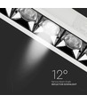 20W LED Einbaustrahler mit Samsung Chip, RA90 - 12°, 5700K, Ausschnitt: 20x4,5 cm, Maße: 20,7x5,4 cm