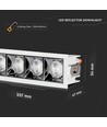20W LED-Reflektor-Downlight - Samsung-Chip, 2700K, 12°