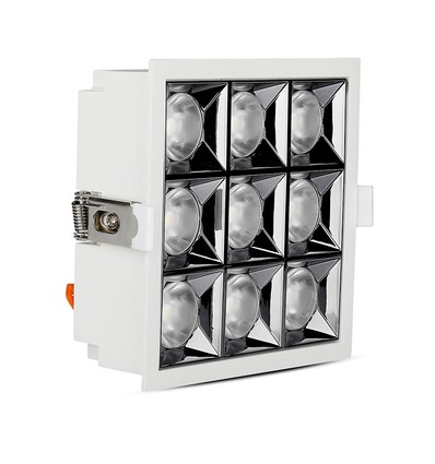 36W quadratisches LED Einbaupanel mit Samsung Chip - 2880lm, RA90, 12°, Ausschnitt: 120x120mm, 5700K