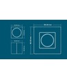 LEDlife rWave Drehdimmer für Wand - 1 Zone, batteriebetrieben, inkl. Halterung