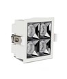 16W quadratischer LED Einbaustrahler - Samsung LED Chip, 38°, weißer Rand, kaltweiß